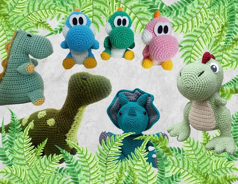 5 Free Dinosaur Amigurumi Crochet Patterns