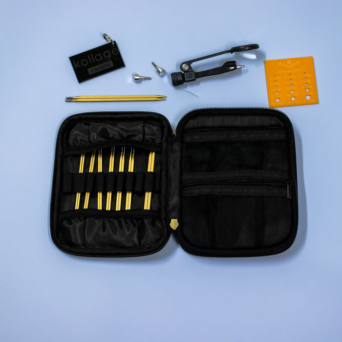 kollage SQUARE Gold Edition Interchangeable Knitting Set