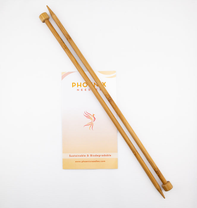 Phoenix Gold Bamboo Straight Needles 12" & 14"