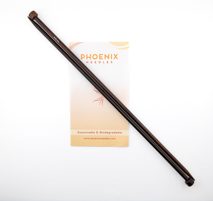 Phoenix Scarlet Rosewood Straight Needles 14"