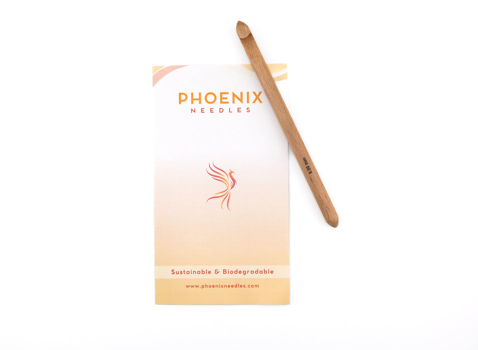 Phoenix Blonde Birchwood Crochet Hook 6"