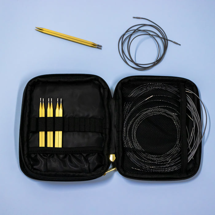 kollage SQUARE Gold Edition Interchangeable Knitting Set