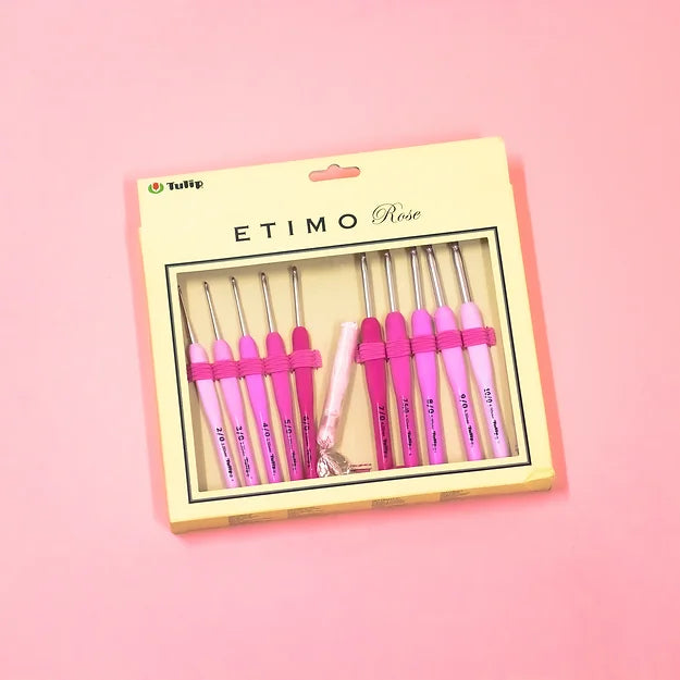 Tulip Pink Etimo Rose Crochet Hook Set